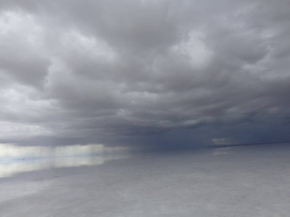 Reflejo del cielo en el Salar de Uyuni